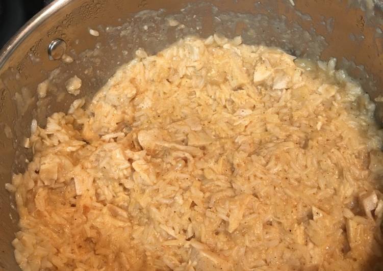 Steps to Make Super Quick Homemade Creamy Chicken Rice