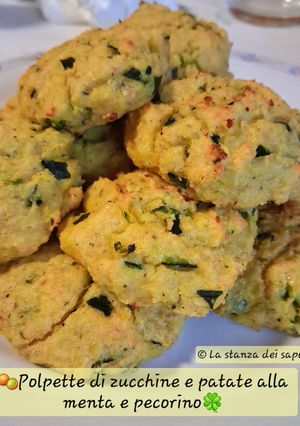 Foto di 🧆Polpette di zucchine e patate alla menta e pecorino🍀