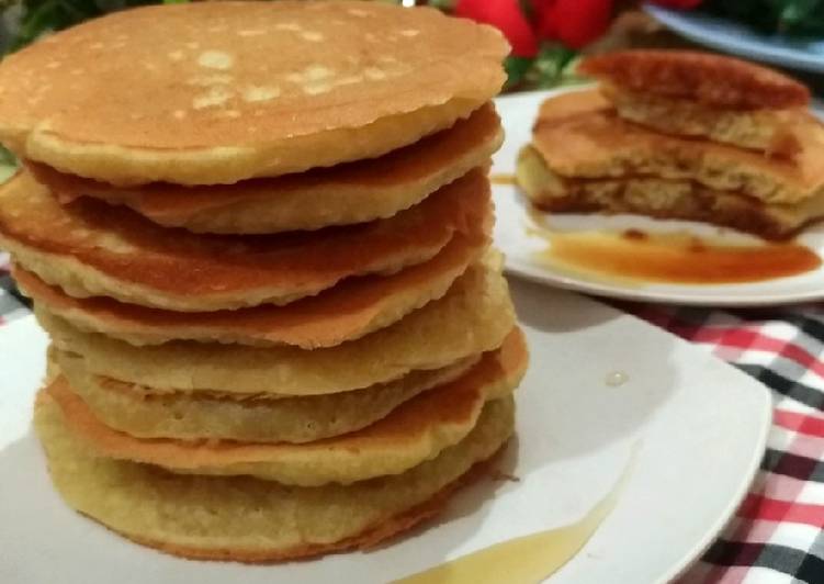 Cara Gampang Membuat 88. Pancake Cheese with Mocca Anti Gagal