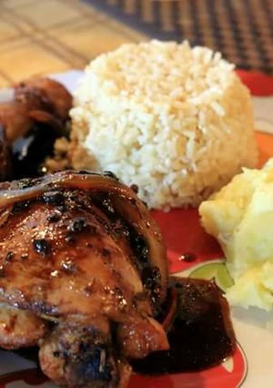 Una foto de Pollo al Sillao (pollo a la salsa de soja)