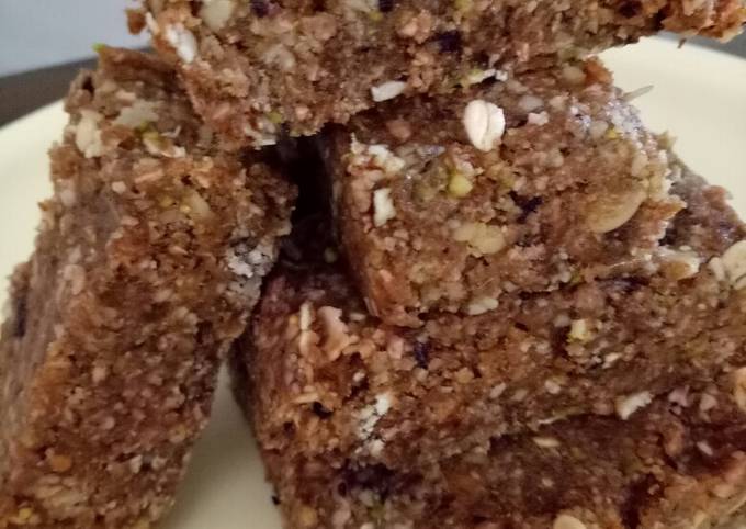 Recipe of Super Quick Dry fruit energy bars