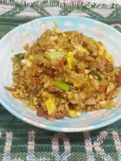 大黃瓜培根炒飯 的食譜成品照片