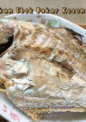 Gambar Ikan Ebek Bakar Kosong