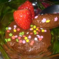 Una foto de Mousse de chocolate