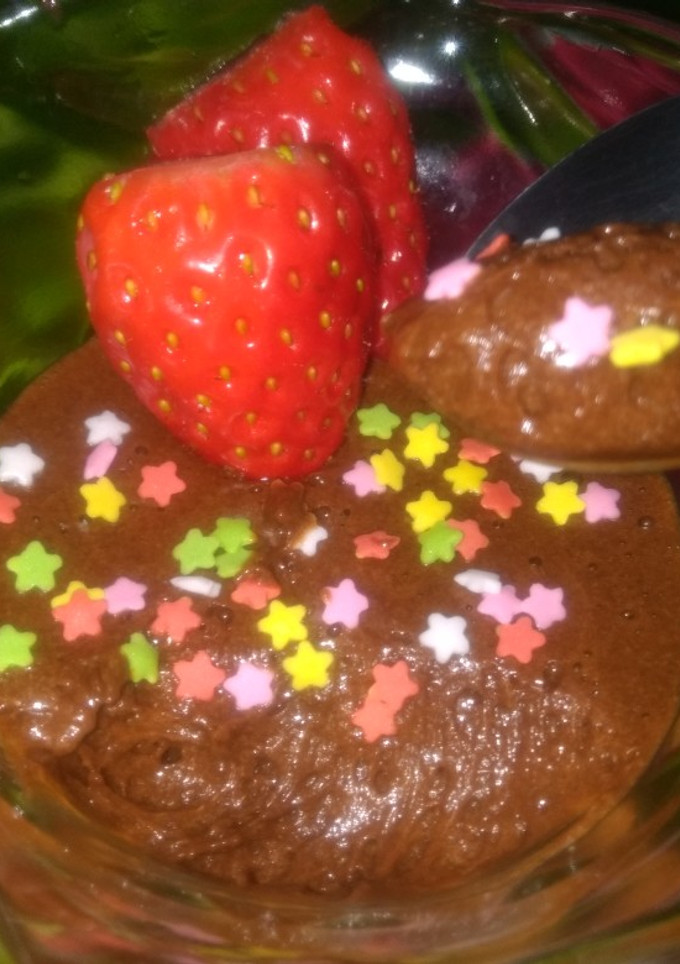 Una foto de Mousse de chocolate