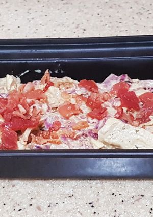 Una foto de Blaukraut con pollo Low Carb