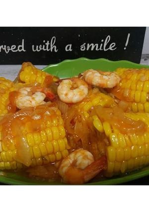 Foto resep Udang Jagung Saos padang Sederhana & Enak