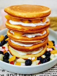 水果優格鬆餅塔 的食譜成品照片