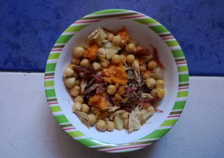 Cocido madrileño adaptado a bebés (BLW)