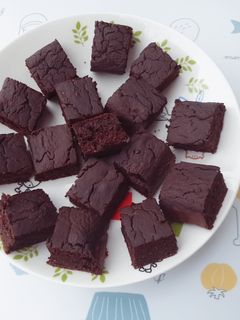 Hình của món (Eat clean) Làm bánh Brownies.