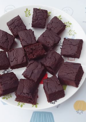 Hình của món (Eat clean) Làm bánh Brownies.