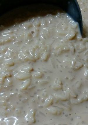 Una foto de Arroz con leche con dulce de leche