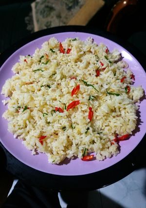 Foto resep Nasi goreng daun jeruk eggless