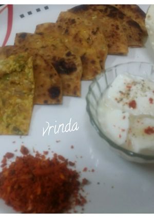 A picture of Mooli Paratha.