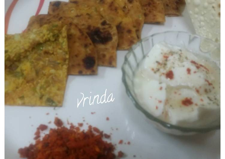 Recipe of Any-night-of-the-week Mooli Paratha