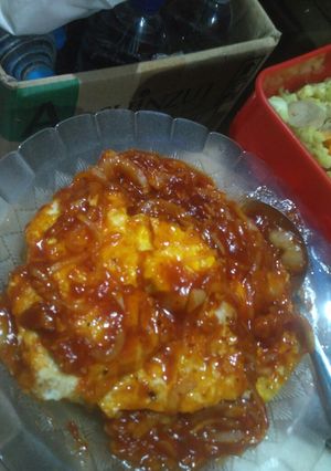 Foto resep Telor mata sapi pedas manis