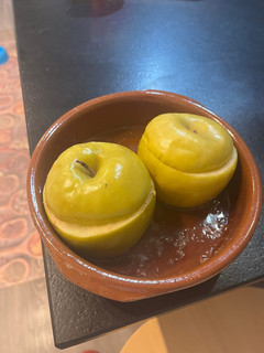 Una foto de Manzanas asadas en microondas