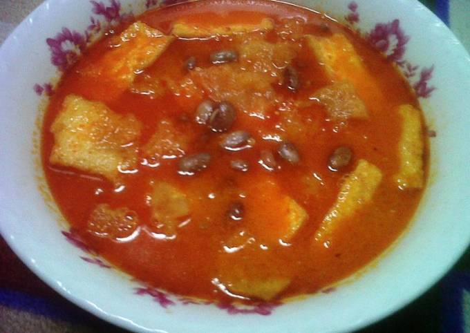 Semur Tahu dan Kacang Merah