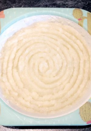 Une photo de Purée de légumes blanc