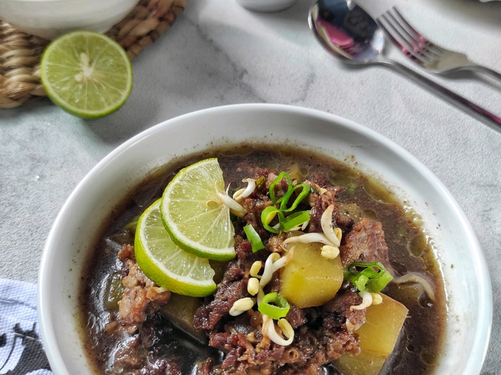 Cara Gampang Membuat Rawon Tetelan dan Labu Siam yang Lezat