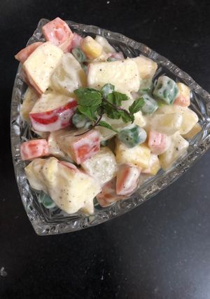 A picture of Russian salad.