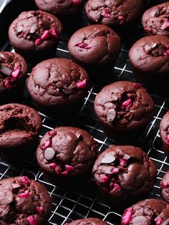 Foto de Muffins de Beterraba e Chocolate