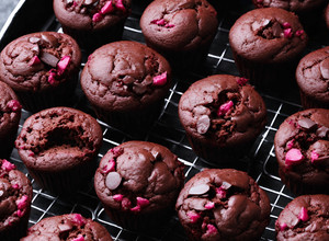 Foto de Muffins de Beterraba e Chocolate