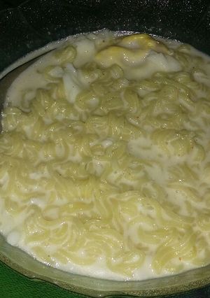Foto resep Indomie kuah antimainstream (Indomie kaldu ayam kuah susu)
