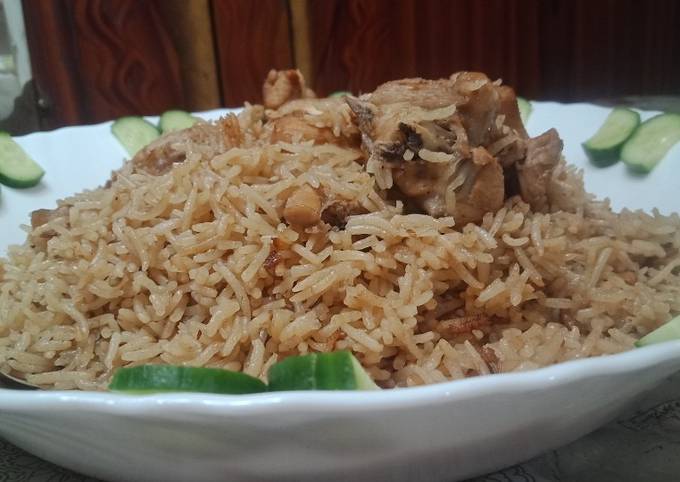 Chicken  Bar B Q Pulao