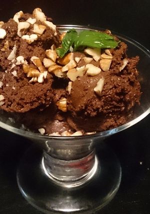 Una foto de Mousse de chocolate para diabéticos