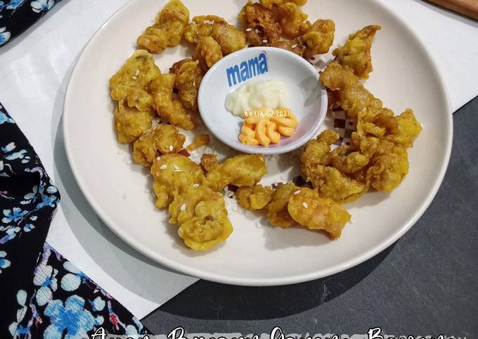 Ayam Popcorn Goreng Bawang (ala Chef Desi)