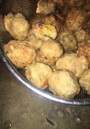 A picture of Yam balls🍲.