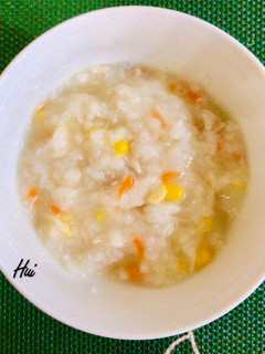 鯛魚玉米鮮粥（也能做寶寶副食品） 的食譜成品照片