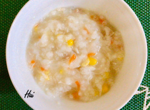 鯛魚玉米鮮粥（也能做寶寶副食品） 的食譜成品照片