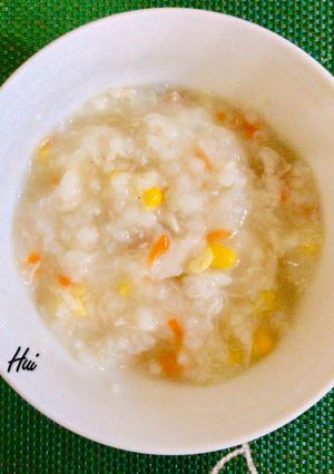 鯛魚玉米鮮粥（也能做寶寶副食品） 的食譜成品照片