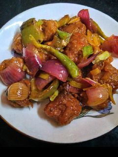 ড্রাই চিলি সয়া (dry chilli soya recipe in Bengali) রেসিপির প্রধান ছবি