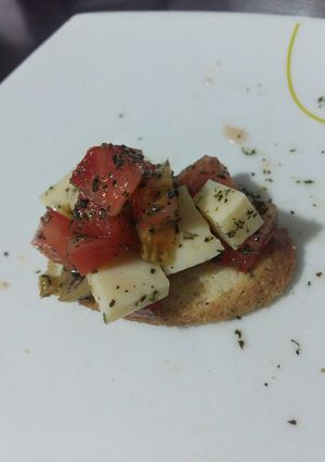 Una foto de Bruschetta