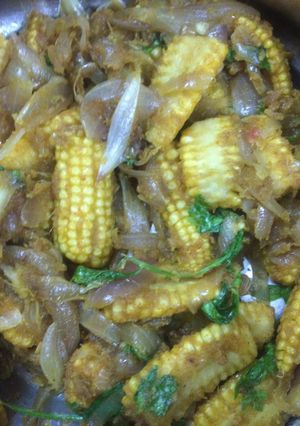A picture of Simple babycorn fry.
