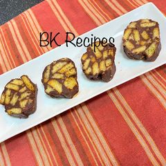 A picture of Crunchy Chocolate Salami.