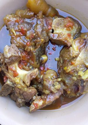 Pepper soup na cow tail 😋 ainihin hoton girkin