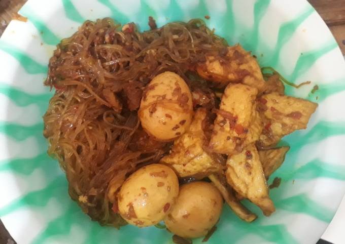 Semur tahu telor soun