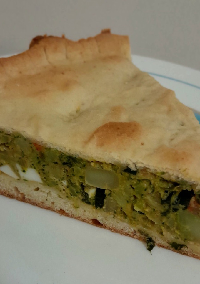 Una foto de Pascualina de brócoli con masa casera 🥦