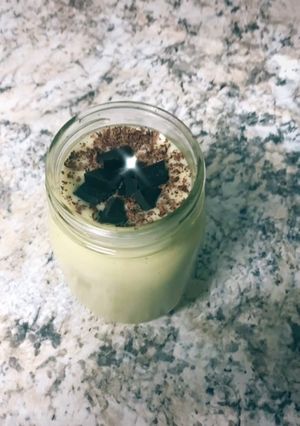 Una foto de Batido post workout! Con palta y banana!
