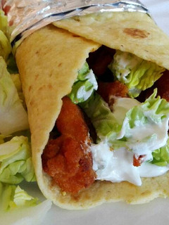 Tőkehalas kukoricatortilla tekercs recept fotója