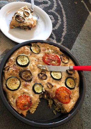 A picture of Vegetarian moussaka.
