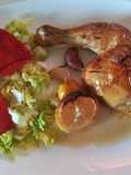 Cuartos de pollo a la cerveza