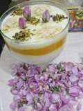 رز بحليب مع بالوظة برتقال