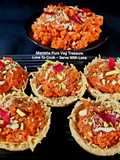 Gajar Halwa In Vermicelli Basket - Gajar Halwa In Seviyan Katori