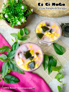 Foto resep Es Ci NaGa (Cincau Nangka & Mangga) (389)