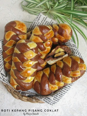 Cara Mudah Membikin Resep Roti Kepang Pisang Coklat yang  Bikin Ketagihan Anti Ribet, Uenak Banget